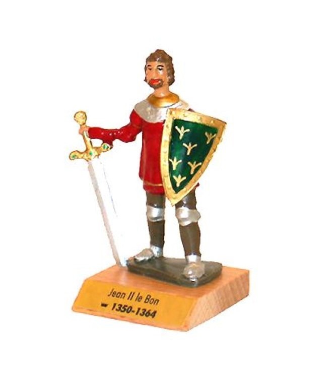 Jean II le Bon sur socle bois