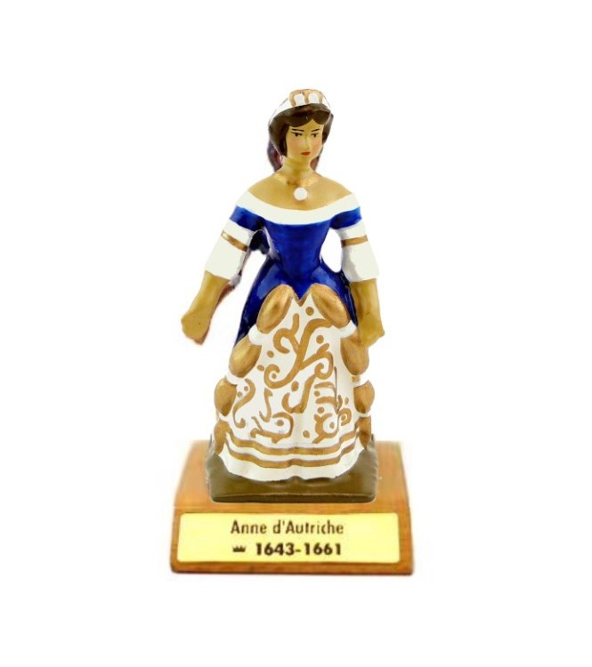 Anne d'Autriche sur socle bois