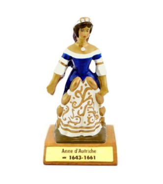 Anne d'Autriche sur socle bois