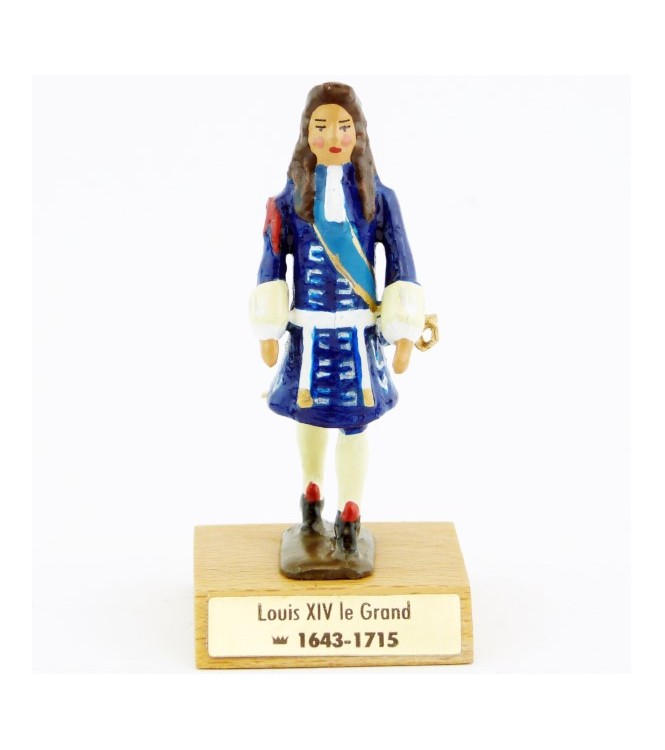 Louis XIV le Grand sur socle bois