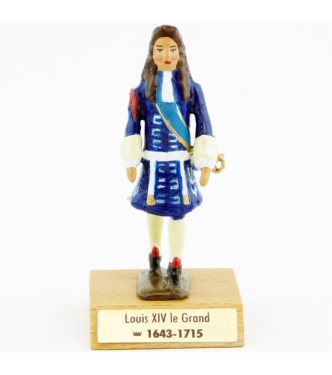 Louis XIV le Grand sur socle bois