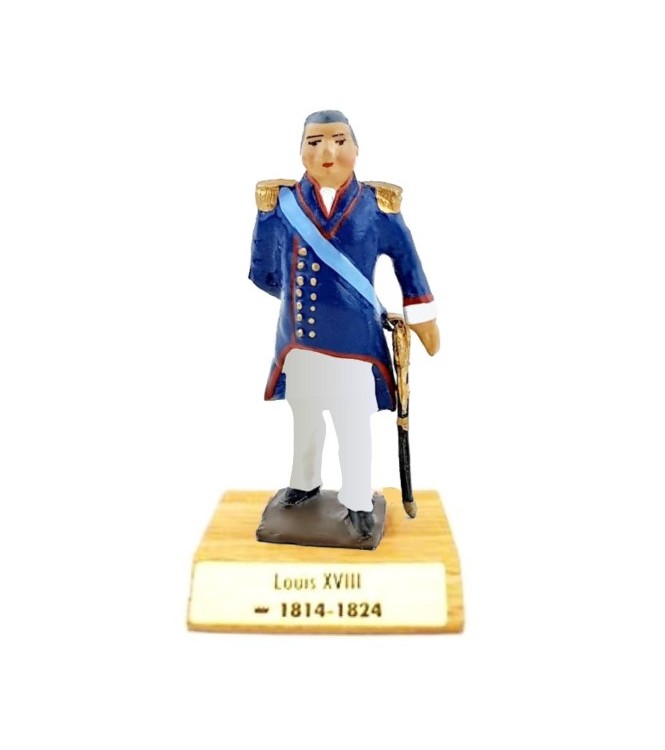 Louis XVIII sur socle bois
