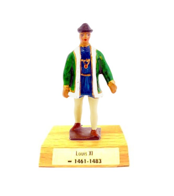Louis XI sur socle bois