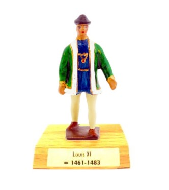 Louis XI sur socle bois