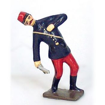 soldat touché par une balle à la poitrine