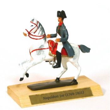 Napoléon 1er (1769-1821) sur cheval cabré, sur socle bois