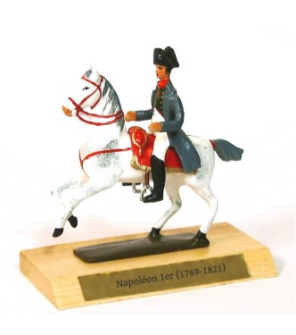 Napoléon 1er (1769-1821) sur cheval cabré, sur socle bois