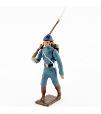 fantassin de l'infanterie de ligne en tunique bleu horizon