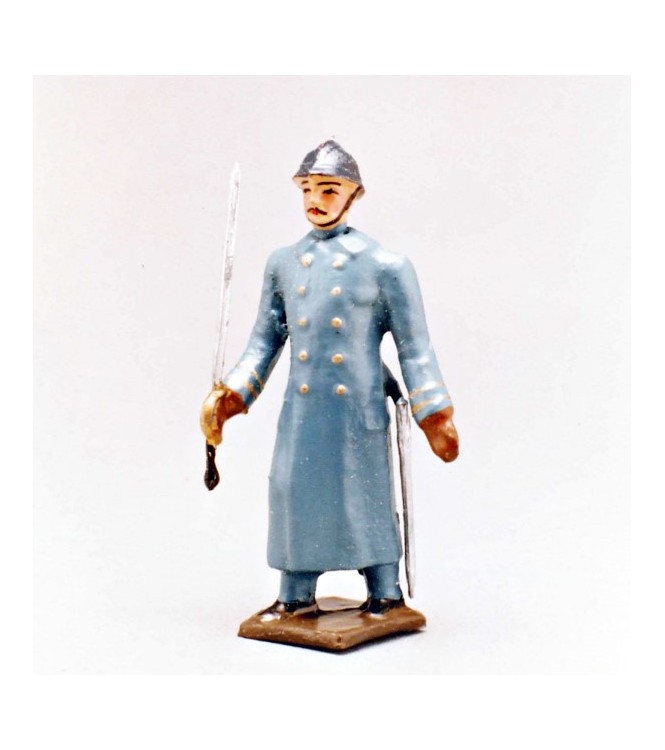 officier de l'infanterie de ligne en capote bleu horizon