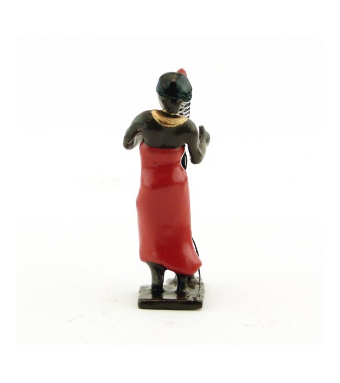chanteuse noire avec micro (diorama le Jazz) (JZ08)