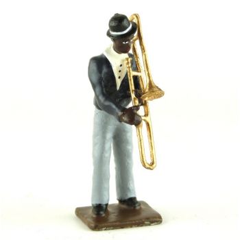 joueur de trombone (diorama le Jazz) (JZ06)
