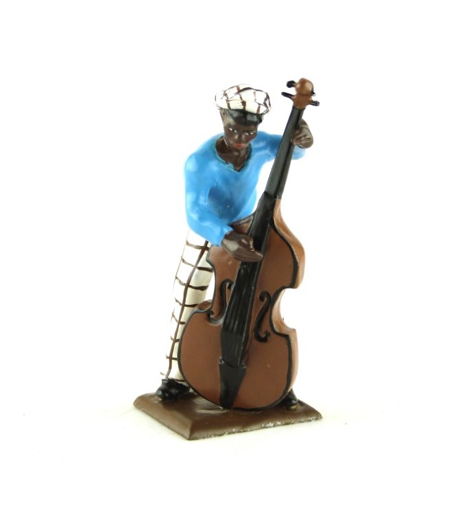 contrebassiste (diorama le Jazz) (JZ12)