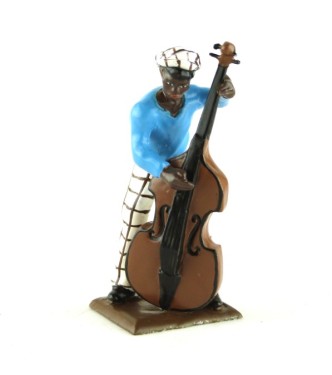 contrebassiste (diorama le Jazz) (JZ12)