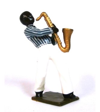 saxophoniste (diorama le Jazz) (JZ07)