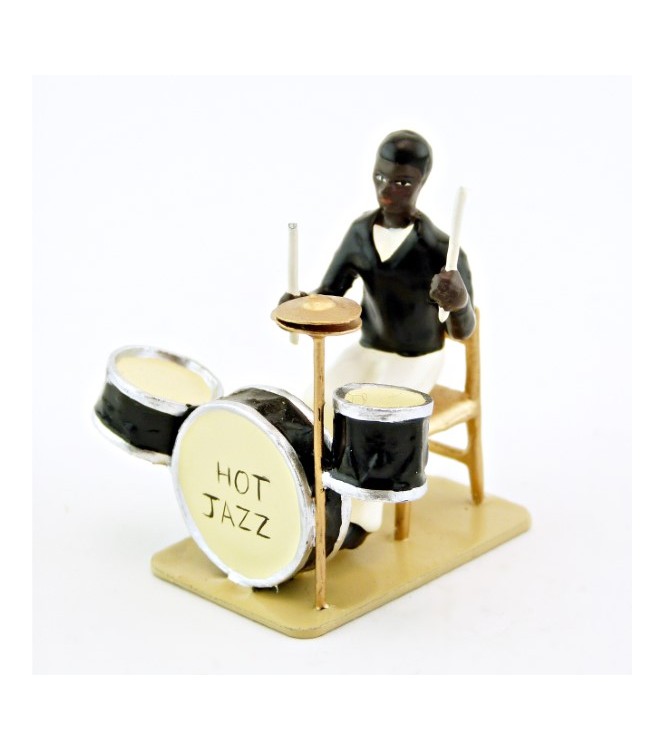 batteur et batterie Hot Jazz (diorama le Jazz) (JZ01)