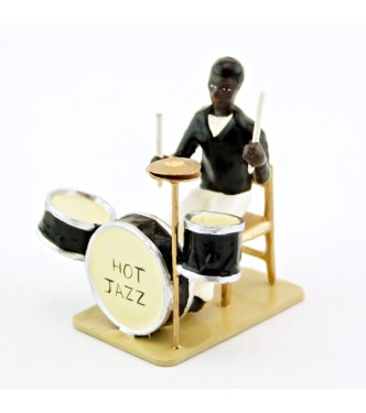 batteur et batterie Hot Jazz (diorama le Jazz) (JZ01)