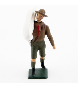 scout portant tente