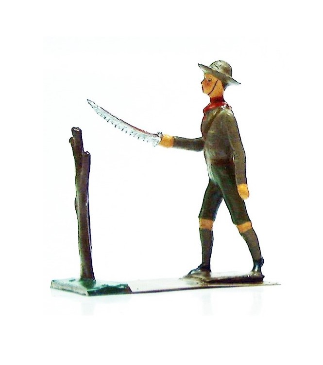 scout sciant une branche