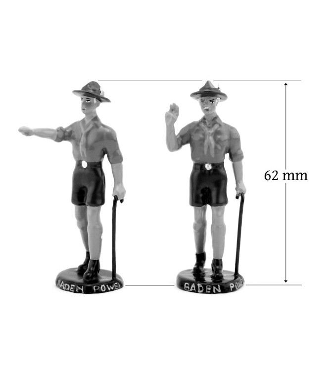 Baden-Powell faisant le salut scout