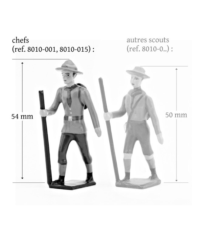 Chef scout (adulte) avec jumelles