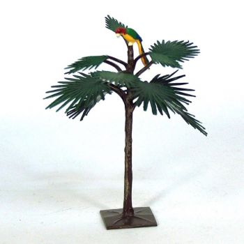 Grand palmier avec perroquet