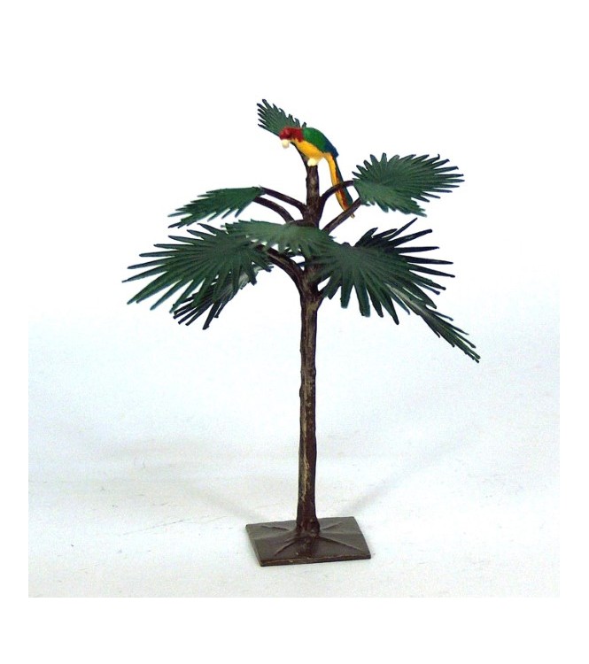 Grand palmier avec perroquet