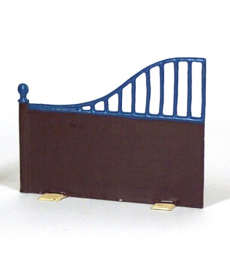 bas flancs de la la corvée de cavalerie, marron et bleu