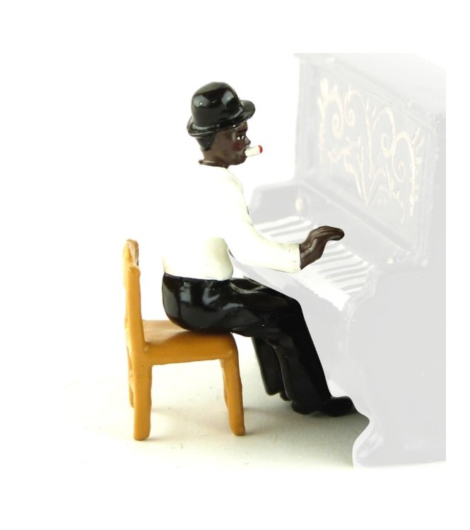 pianiste assis sur chaise (diorama le Jazz) (JZ02)
