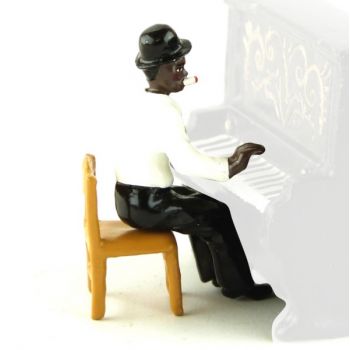 pianiste assis sur chaise (diorama le Jazz) (JZ02)