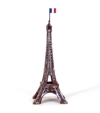 tour Eiffel avec drapeau français (h. 10,5 cm)