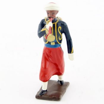 clairon du 3e rgt de zouaves (tombo jonquille) avec chèche (turban)