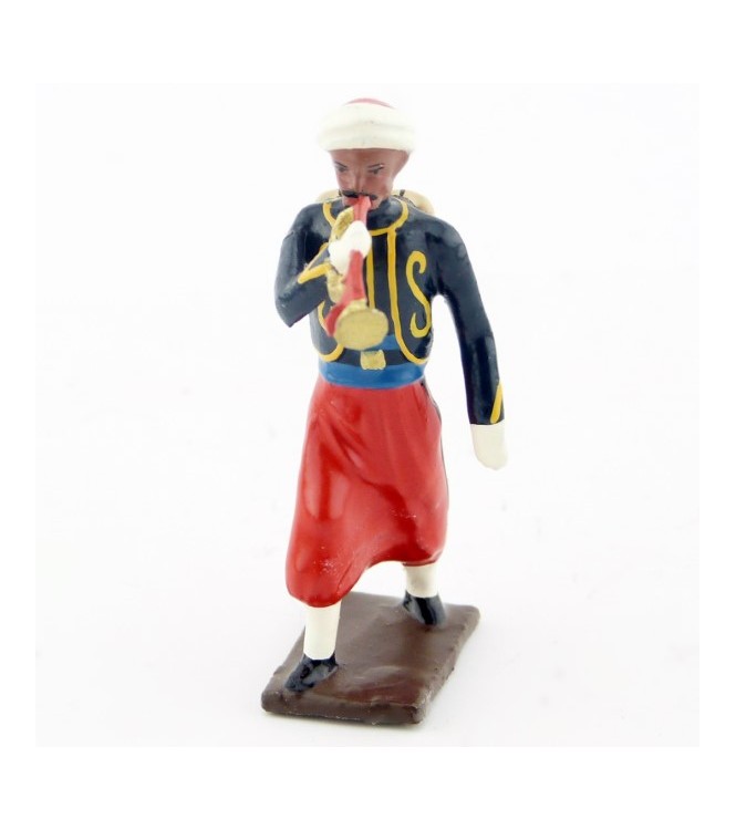 clairon du 3e rgt de zouaves (tombo jonquille) avec chèche (turban)