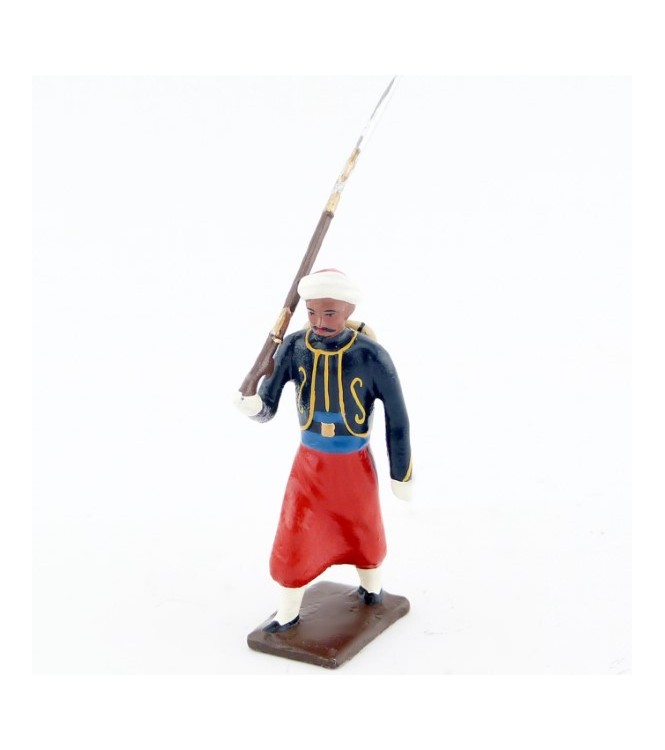 fantassin du 3e rgt de zouaves (tombo jonquille) avec chèche (turban)
