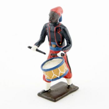 caisse roulante (tambour) de la musique de zouaves avec chéchias