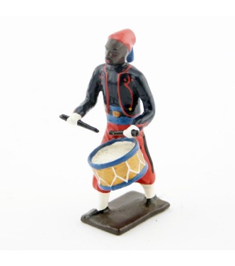 caisse roulante (tambour) de la musique de zouaves avec chéchias