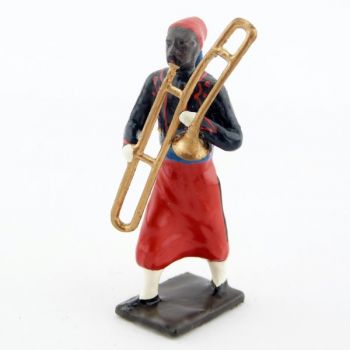 trombone à coulisse de la musique de zouaves avec chéchias