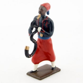 serpent de la musique de zouaves avec chéchias