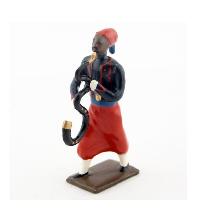 serpent de la musique de zouaves avec chéchias