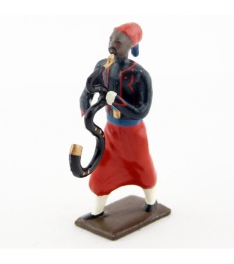 serpent de la musique de zouaves avec chéchias