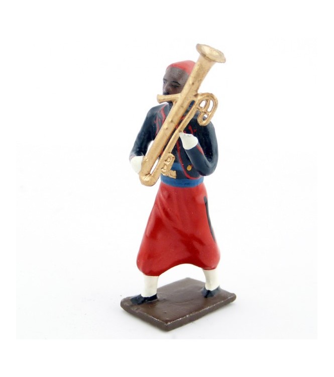ophicléïde de la musique de zouaves avec chéchias