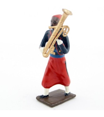 ophicléïde de la musique de zouaves avec chéchias