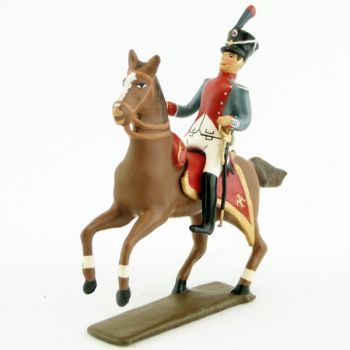 officier à cheval de l'Infanterie de marine