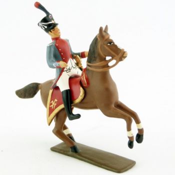 officier à cheval de l'Infanterie de marine