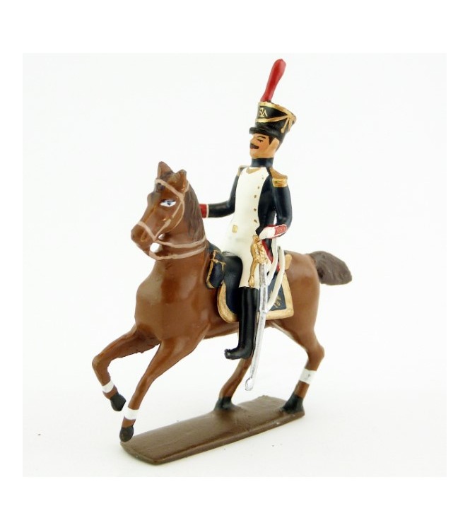 officier à cheval des fusiliers saint cyr (1812)