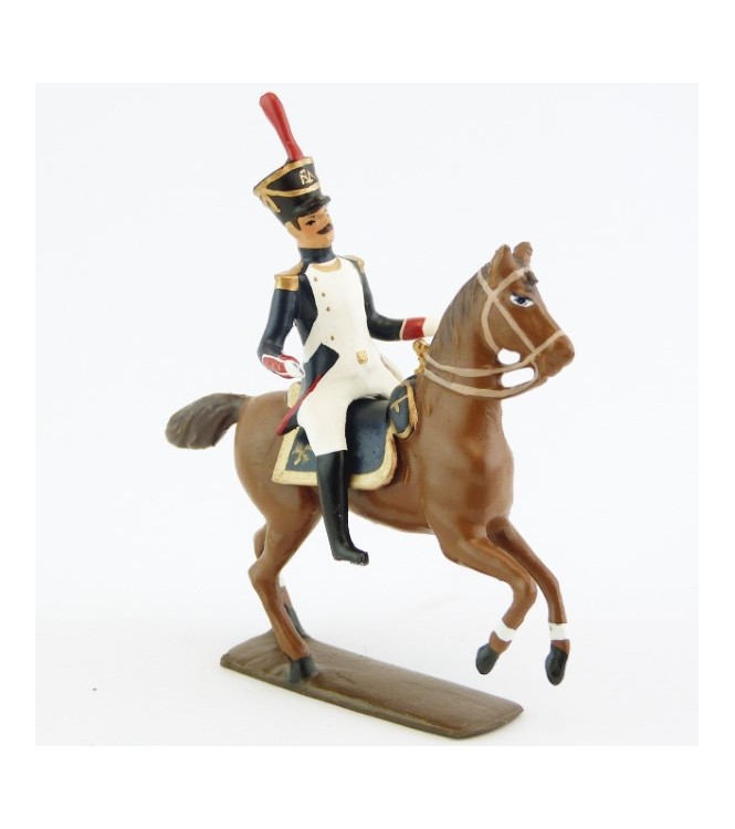 officier à cheval des fusiliers saint cyr (1812)