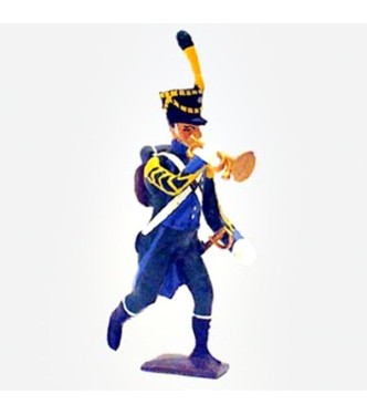 clairon de l'infanterie légère italienne à l'assaut