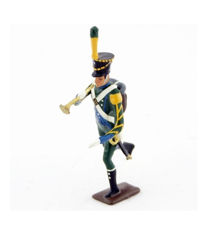 clairon de l'infanterie légère italienne à l'assaut