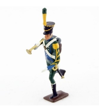 clairon de l'infanterie légère italienne à l'assaut