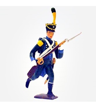 fantassin de l' infanterie légère italienne à l'assaut