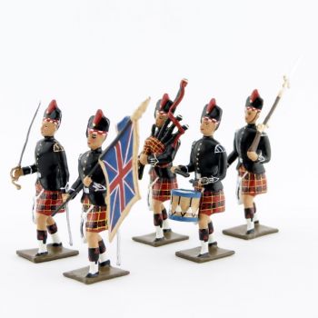 48e rgt de Highlanders ''Gordon'', ensemble de 5 figurines